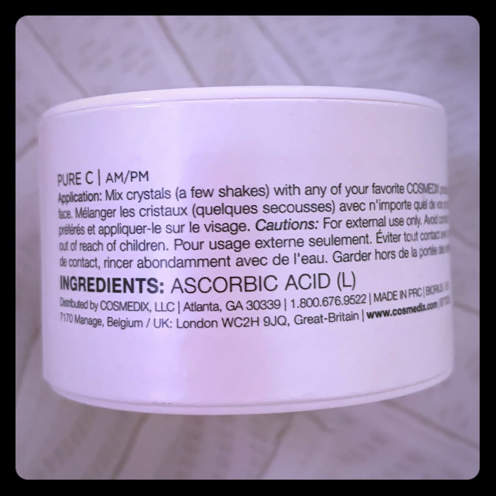 COSMEDIX Pure C, Vitamin C Mixing Crystals, NEW - Picture 2 of 4